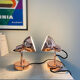 Pair of copper wall sconces