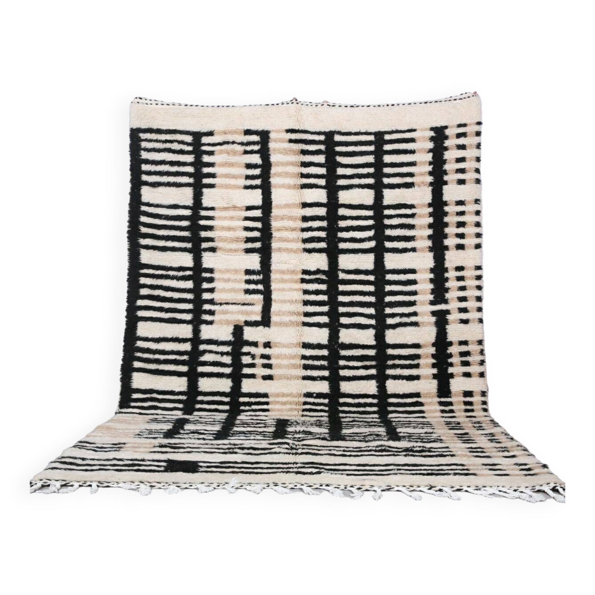 Handmade wool Berber rug 300X200 cm