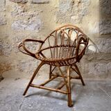 Rattan armchair for children