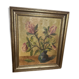 Bouquet de Fleur toile signé Charles Sodeur