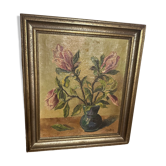 Bouquet of Flower canvas signed Charles Sodeur