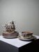 Sarreguemines tea service - Kyoto - antique 5 cups 6 saucers in Japanese style