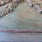 Patinated pediment