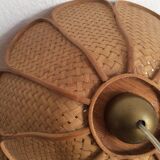 Rattan flower hanging 60s