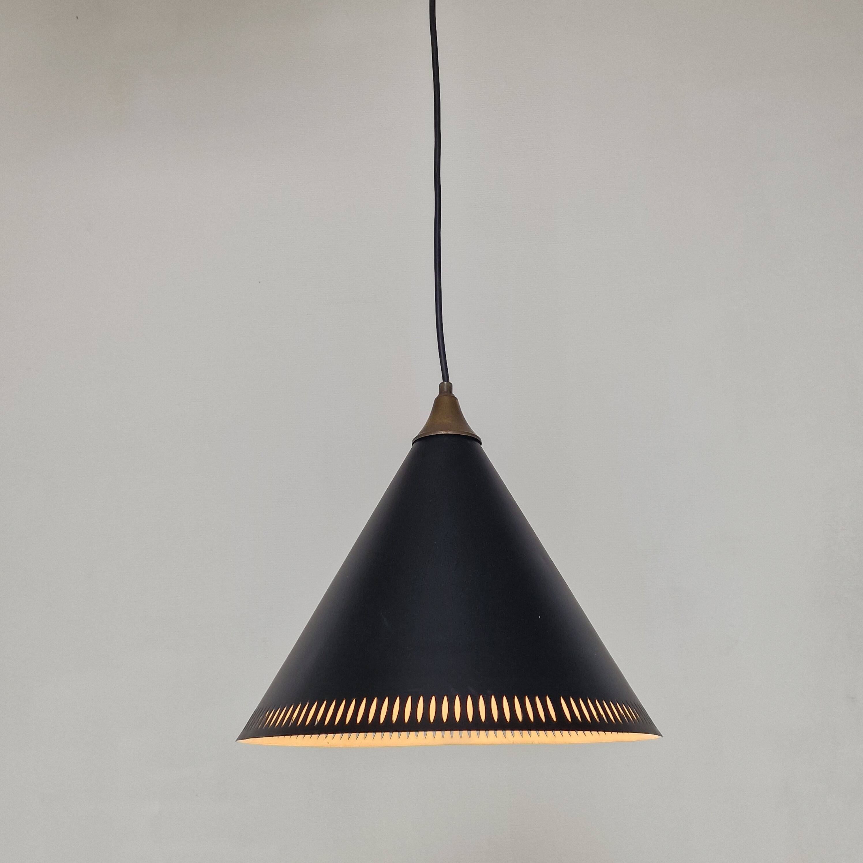 Bent Karlby for Lyfa, “Kegle” Pendant Lamp, Denmark, 1970s