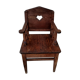 Seat throne oak