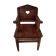 Seat throne oak