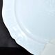 MONTEREAU Set of 12 old scalloped flat plates Pastel blue opaque earthenware 1820-30