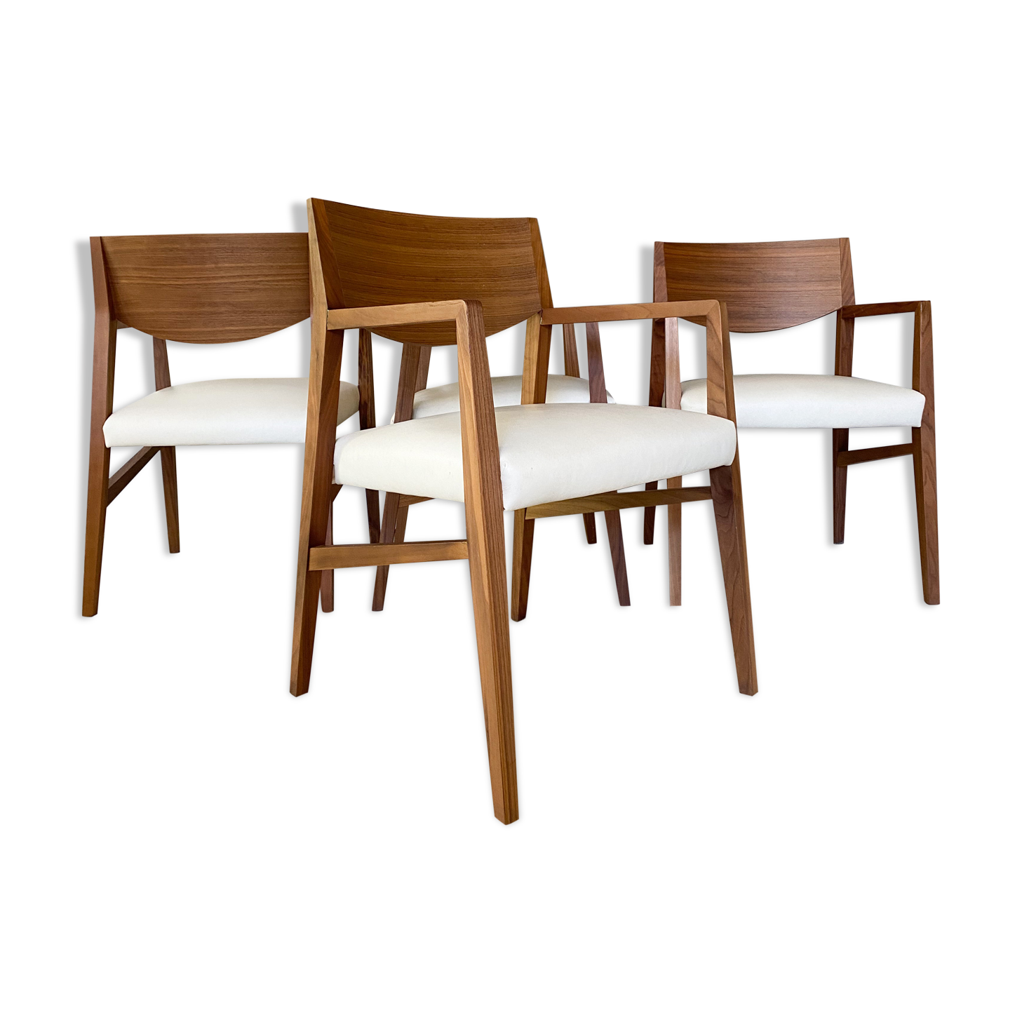 Set of 4 Brera Natuzzi armchairs