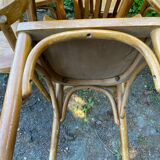 Set of 8 vintage bistro chairs 1950