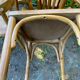 Lot de 8 chaises de bistrot vintage 1950