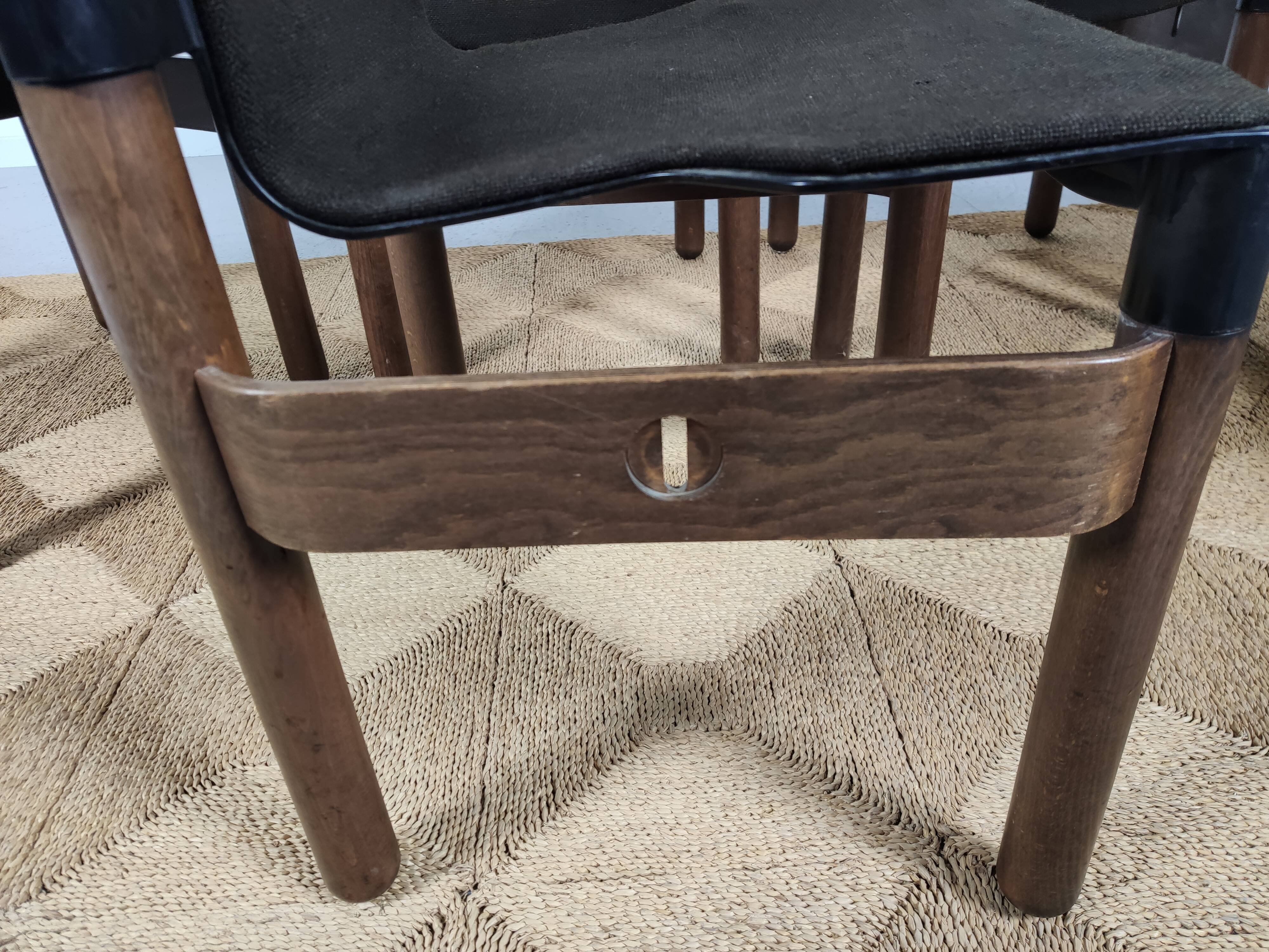 lot 6 Flex chairs by Gerd Lange for Thonet 1977