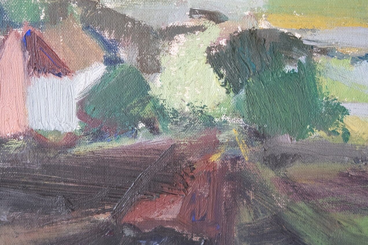 Helge Cardell, Swedish Modern Painting, 1960s, Oil on Canvas, Framed