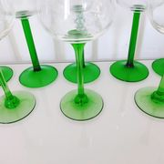 Set de 8 verres à vin cristal La Rochère et verre