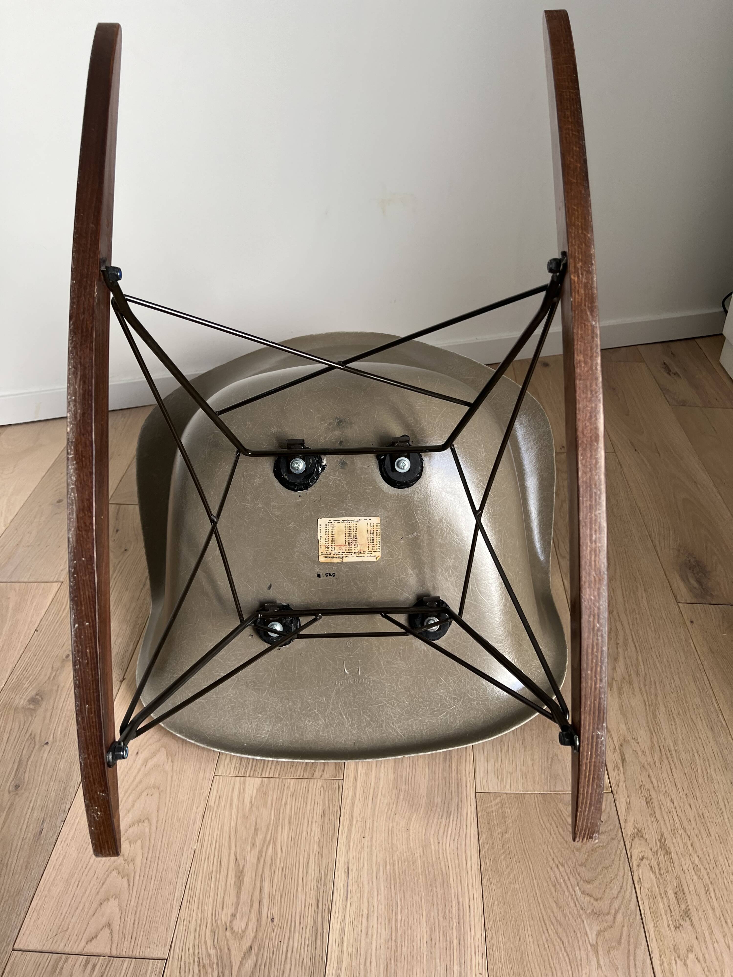 RAR Rocking chair CHARLES ET RAY EAMES Herman Miller US edit 50s design