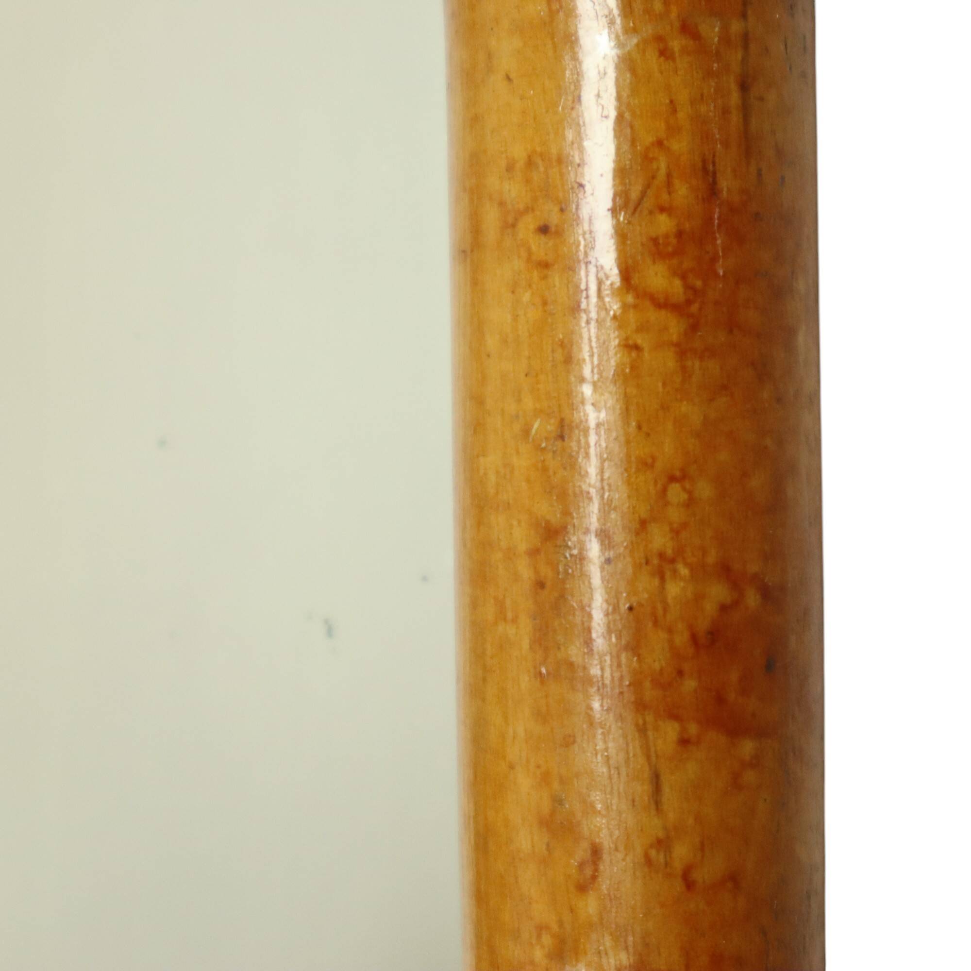 Antique Wooden Faux Bamboo Mirror France 45x39cm