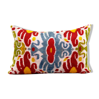 Yellow velvet i̇kat pillow