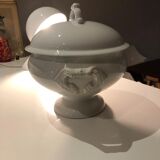 White faience tureen