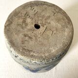 Flowerpot and flower pick, salt pottery, 1970s