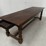 Large 19th Century Farmhouse Table in Solid Beech