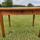 Oval cherry farmhouse table