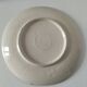 Large antique plate in floral slip with hand-painted relief decoration