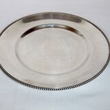 Round table service table tray Silver metal punch WMF