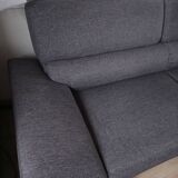 Dark grey design sofa