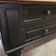 Flat desk Louis Philippe patina walnut nineteenth