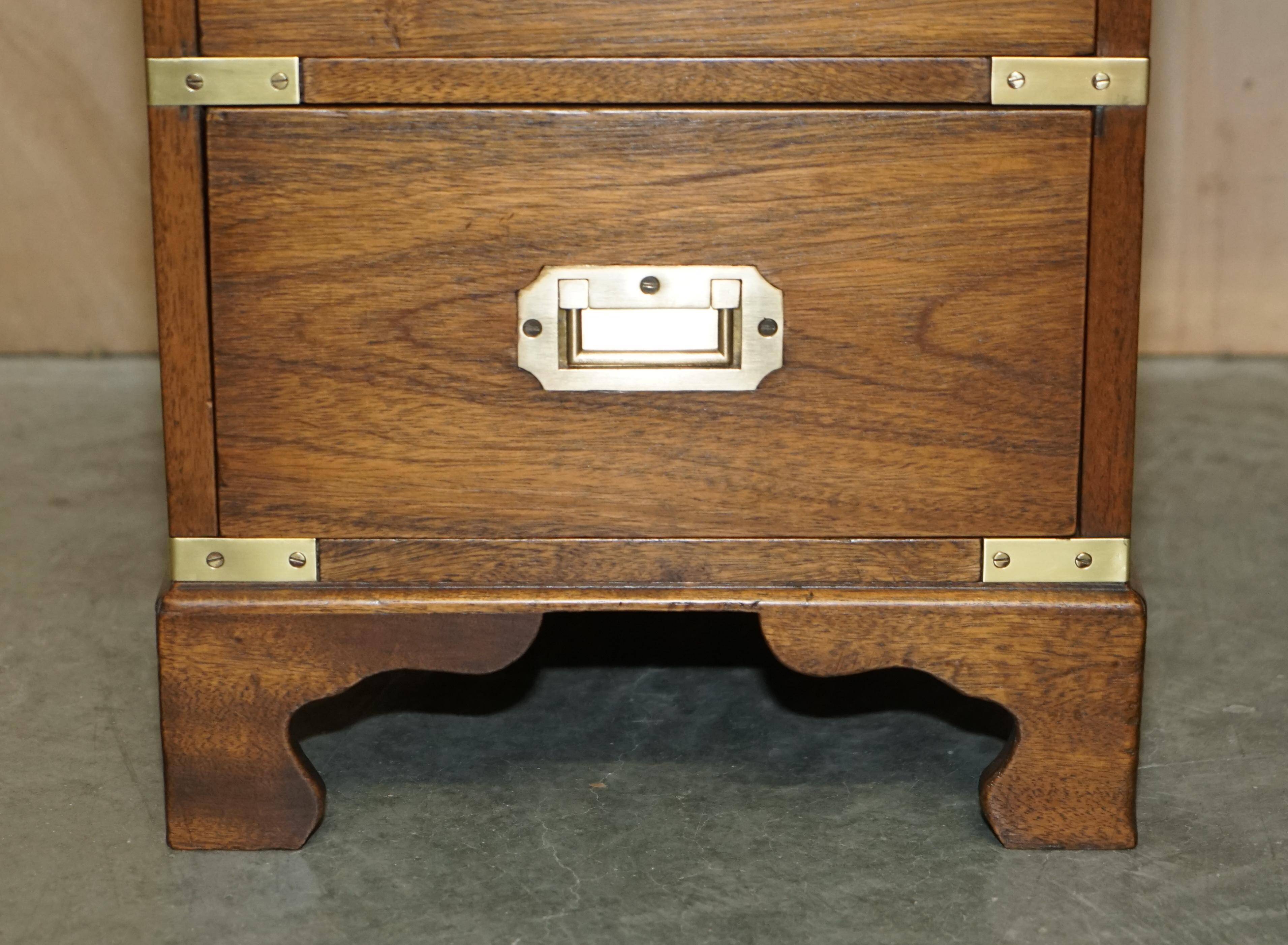 Restored leather military campaign desk Harrods Kennedy