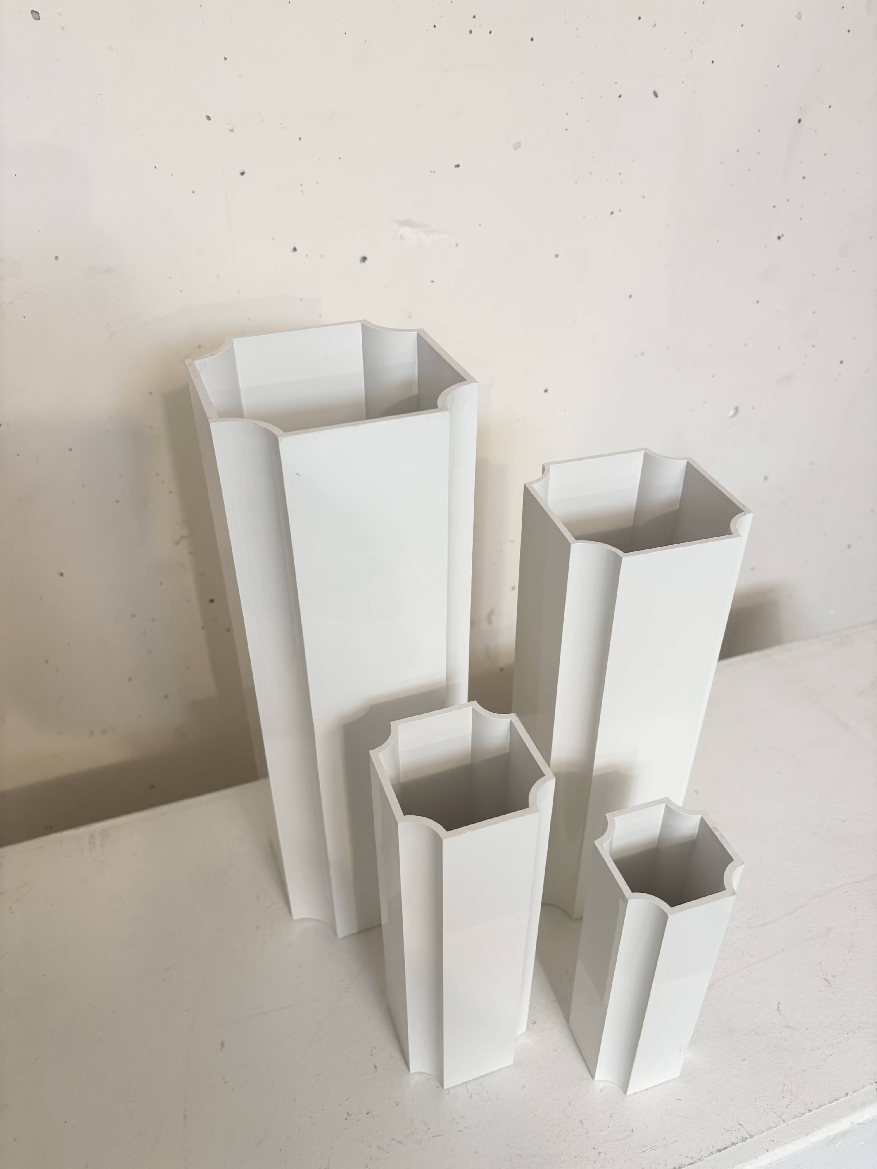 Set of 4 vases, Jacques Bédat 1970