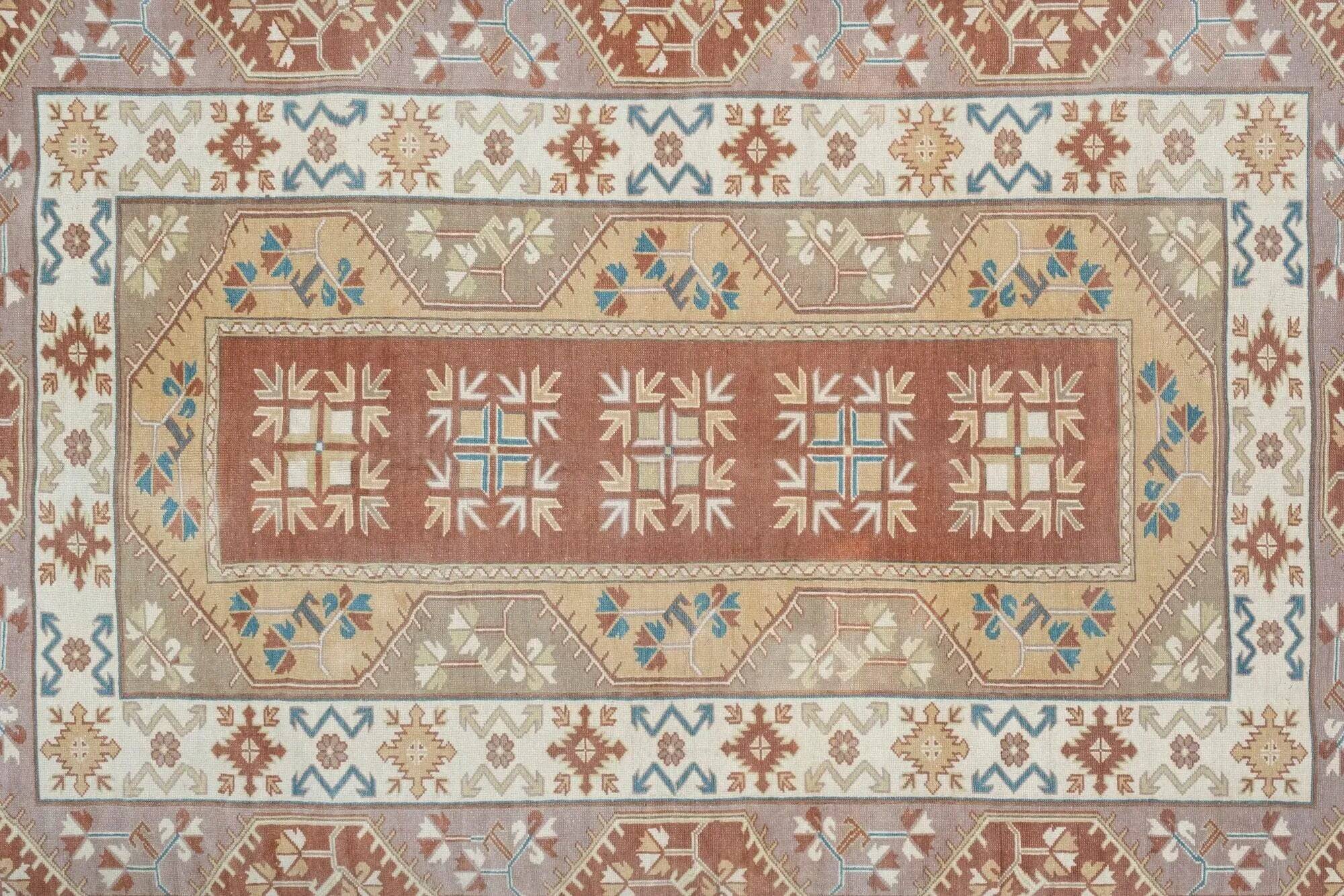 Vintage Turkish Oushak rug 155x237 cm