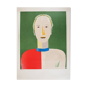 Kasimir Malevich: Smiling portrait, signed lithograph (Mourlot)
