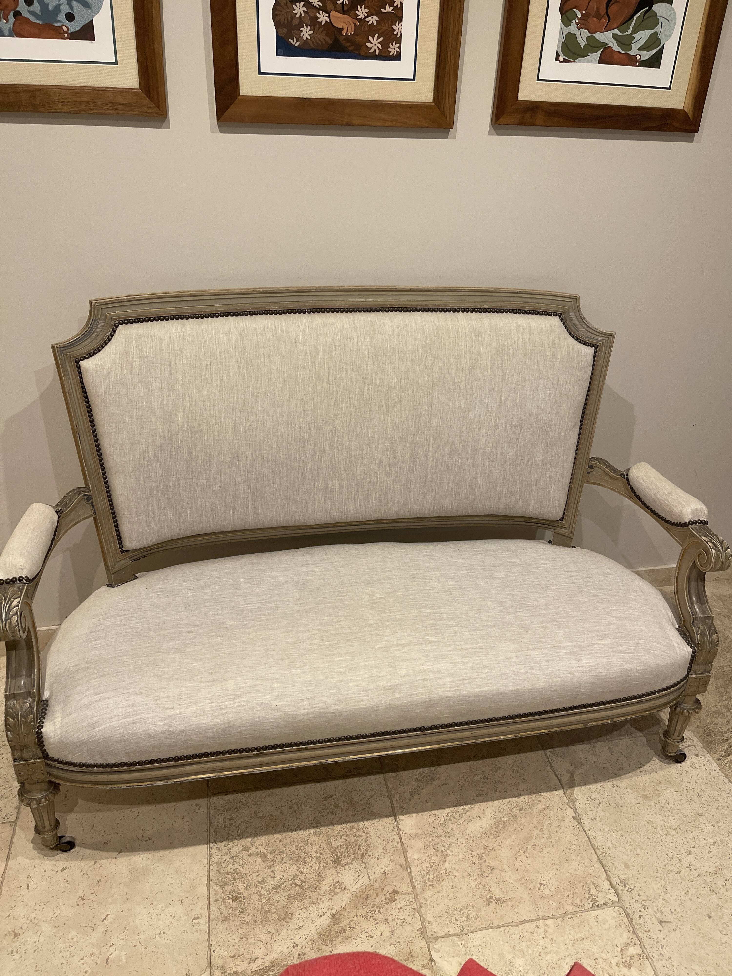 Period Napoleon III sofa refurbished