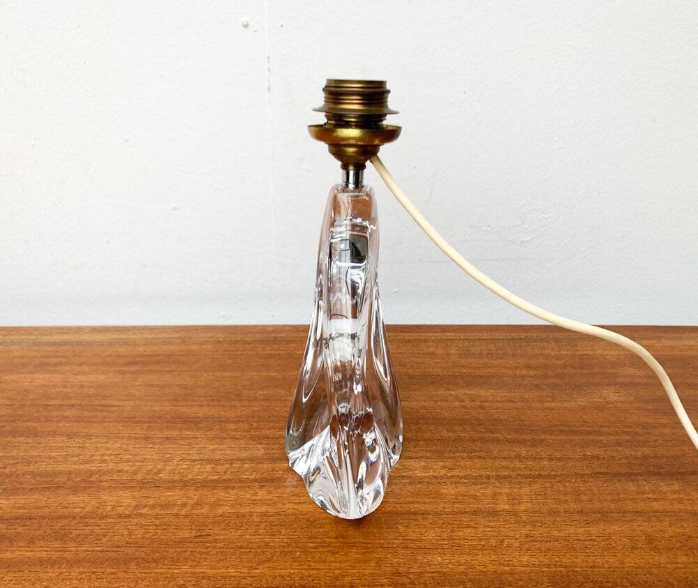 French glass table lamp from the mid-century by Daum, 1960s.