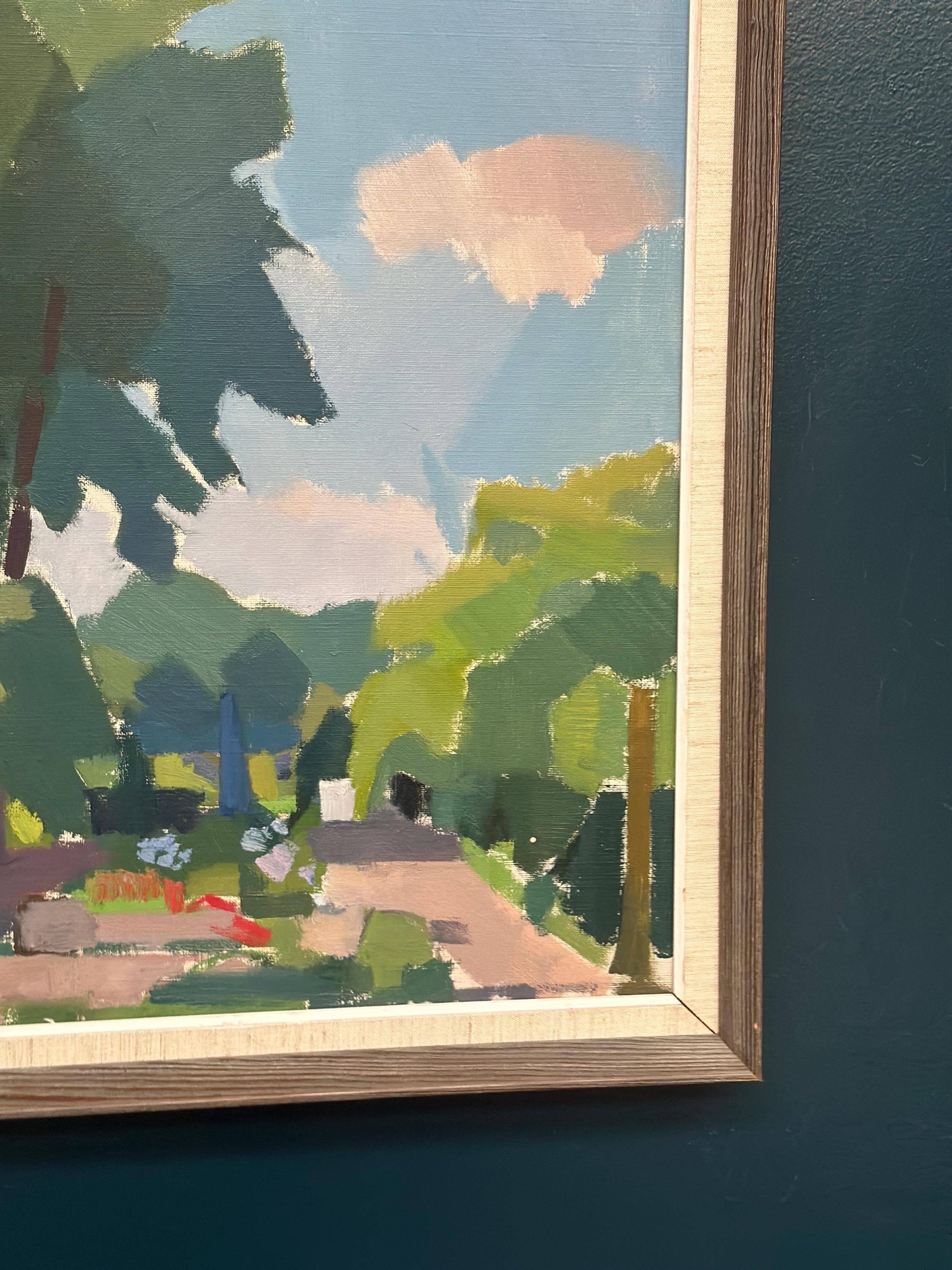 Original Swedish Oil on Canvas – “Garden” by Richard Björklund – Signed