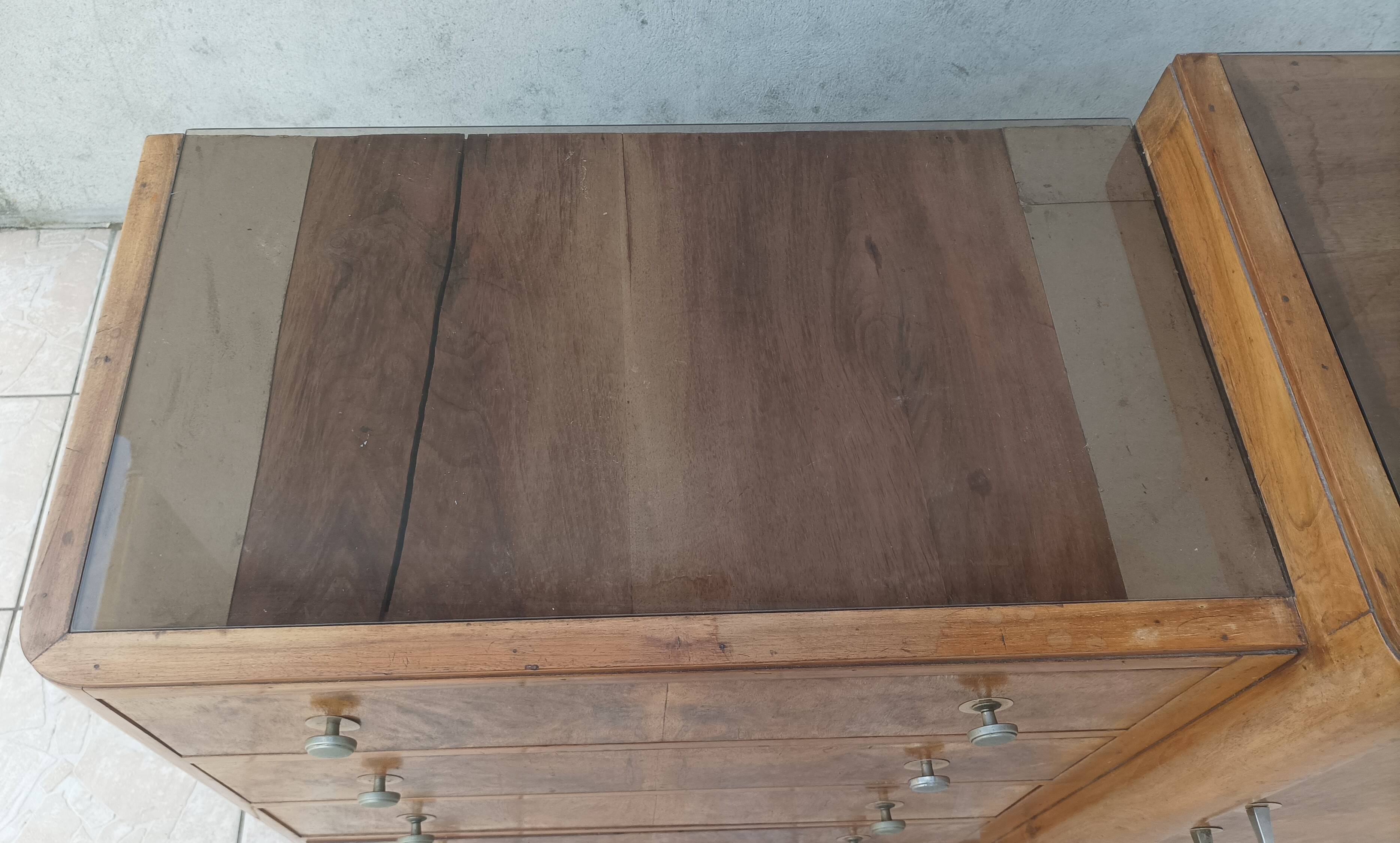 Art Deco period bar buffet in burr walnut