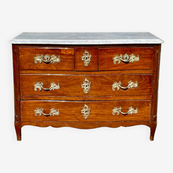 Louis XV period chest of drawers in mahogany signed Pierre Roussel, XVIIIth