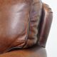 Set of 2 sheepskin leather armchair in English style