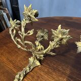 Rococo style wall candle holders. Solid gilded bronze.