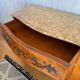 Louis XV style commode in wood and marble