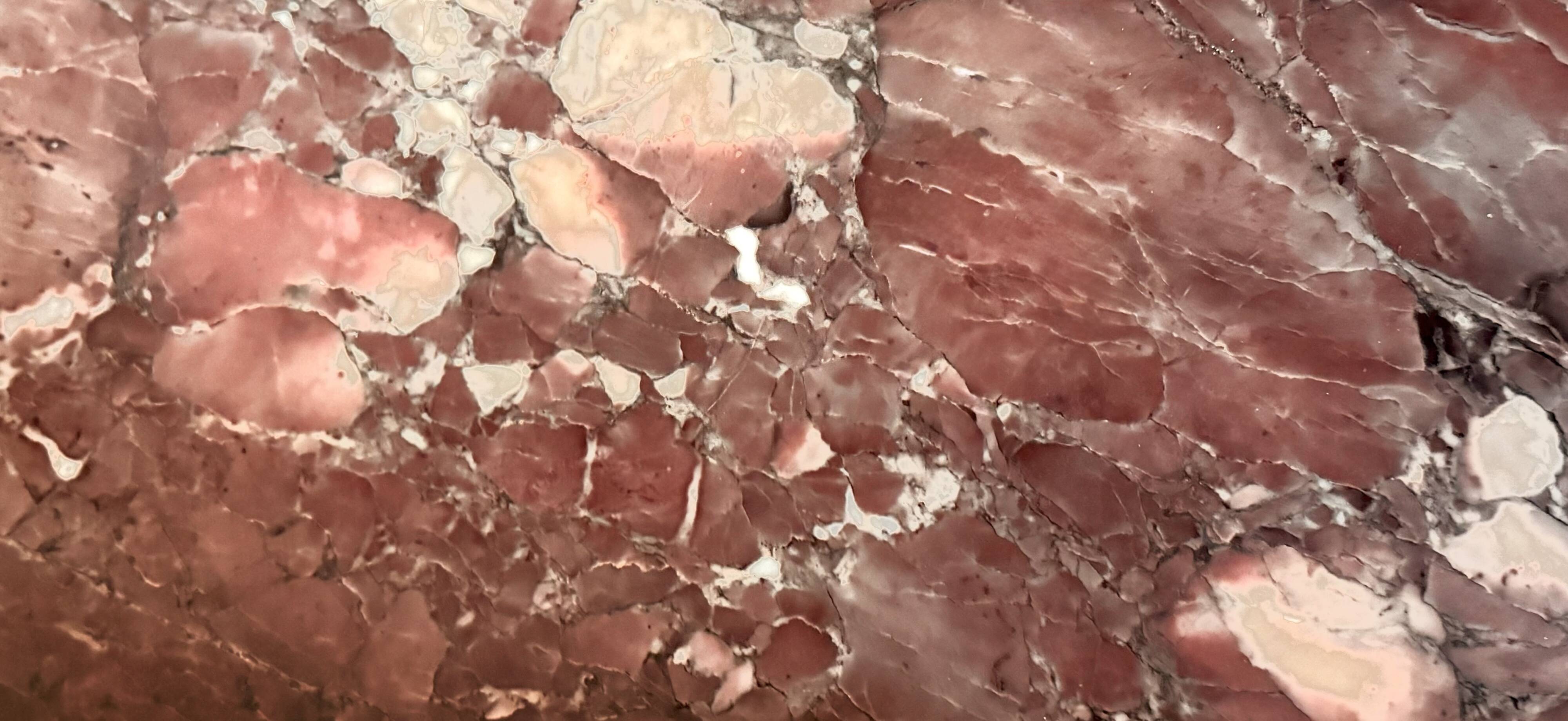 Rare antique buffet with marble, bronze, and marquetry in the Louis XVI style.