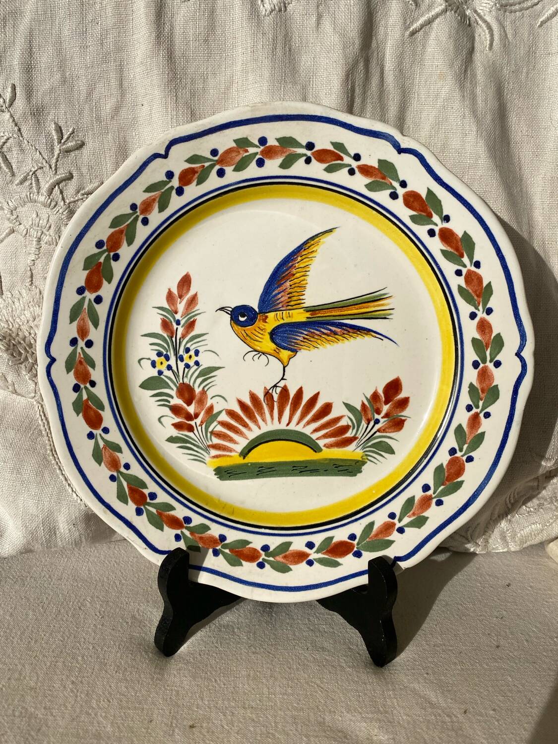 Old Henriot Quimper plate