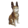 Statue chien bouledogue céramique années 30