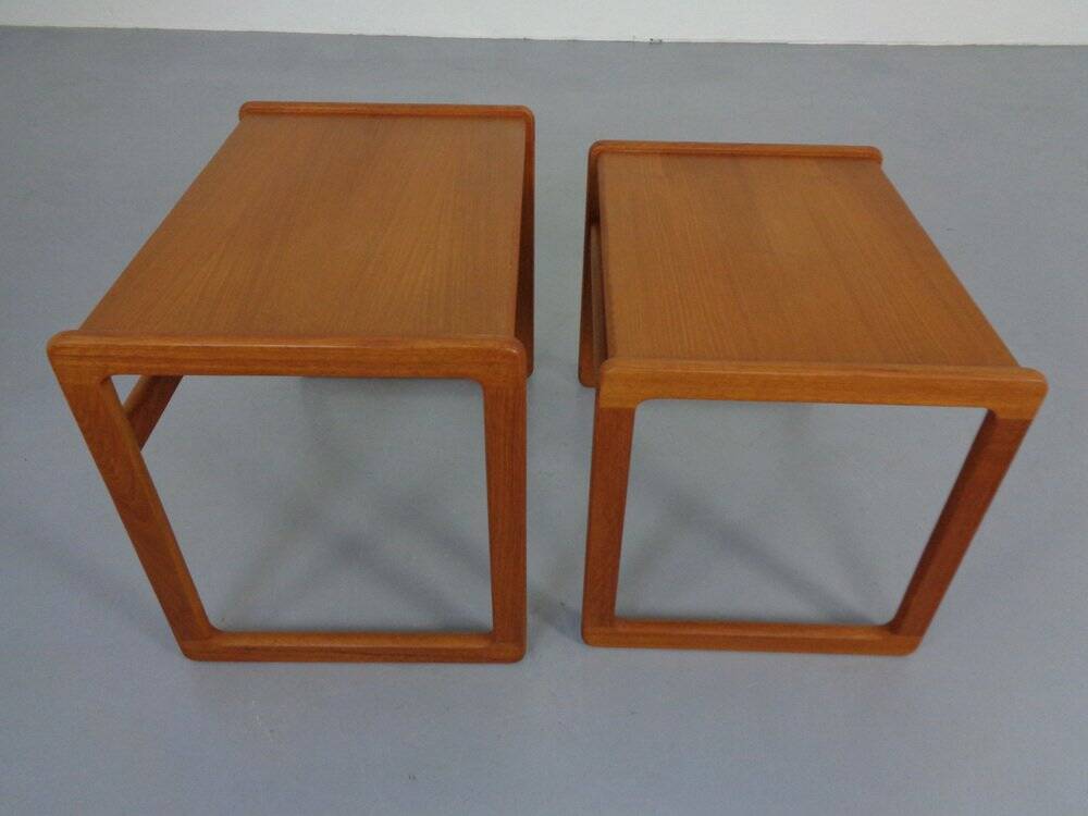 Danish Teak Nesting Tables from Korup Stolefabrik, 1960s, Set of 2