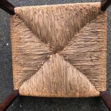 6 wooden and straw chairs, Scandinavian design Cees Braakman for Pastoe, 1960