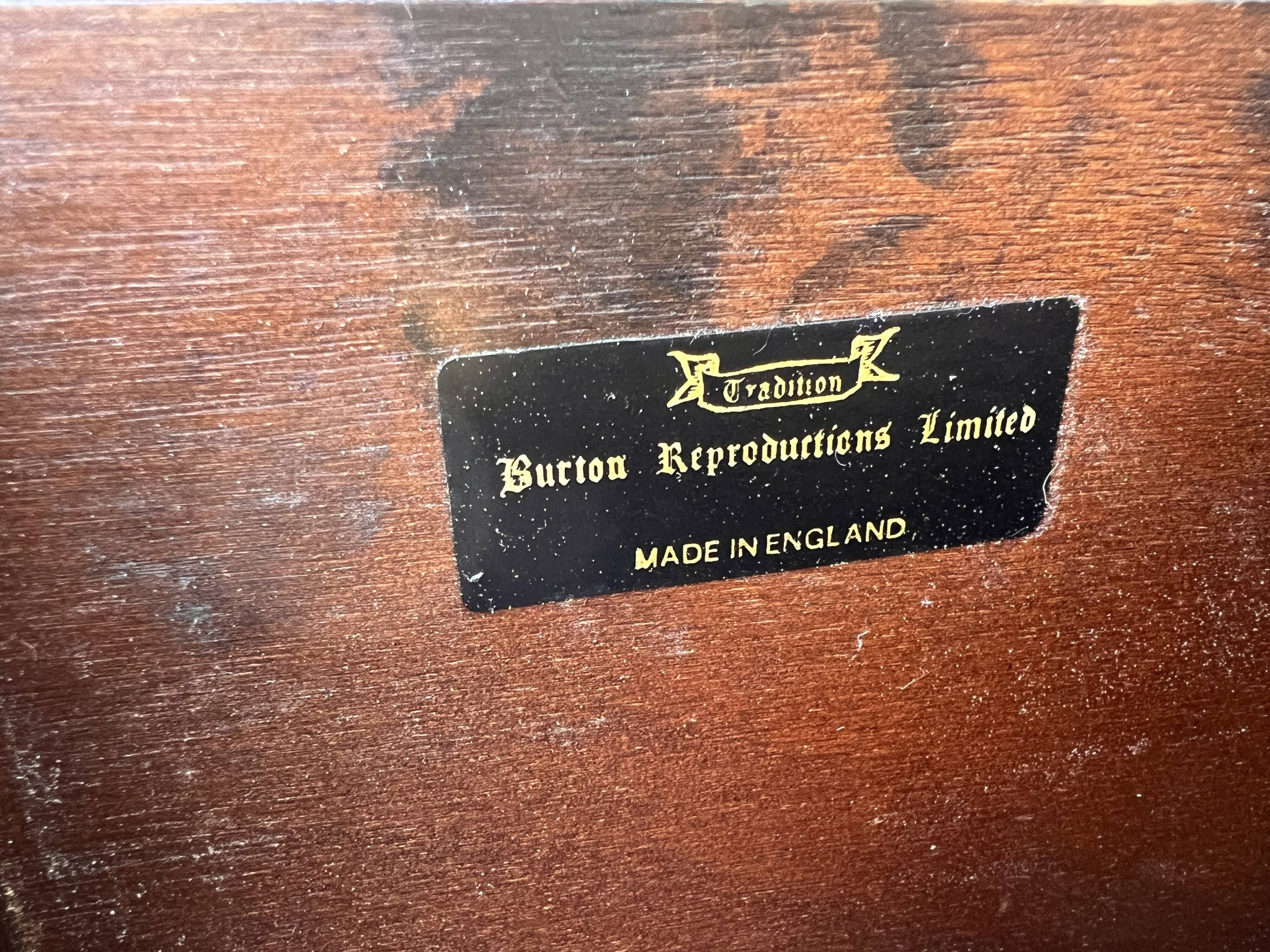 Mahogany chest of drawers – Burton Reproductions, England, 1970s