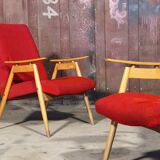 Paire de fauteuils tcheque de Jaroslav Smidek pour Jitona