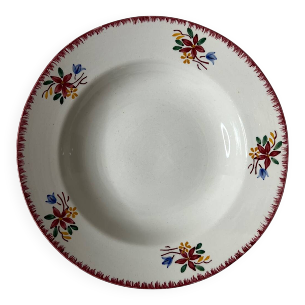 Assiette creuse Sarreguemines Digoin Evelyne