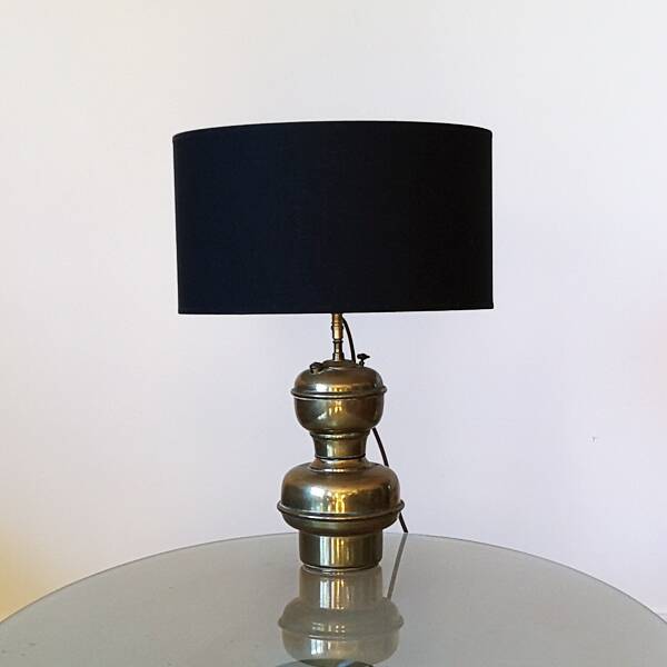 old brass acetylene lamp